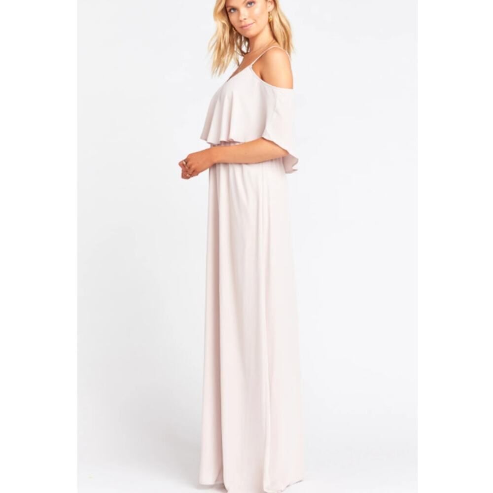 Show Me Your Mumu Caitlin Ruffle Maxi Dress Show Me The Ring Crisp Plus XXL NWT